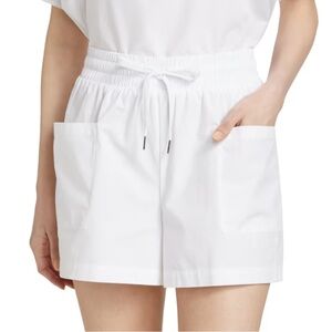 Stellae Dux Cotton Drawstring Shorts in White Size XS NWT